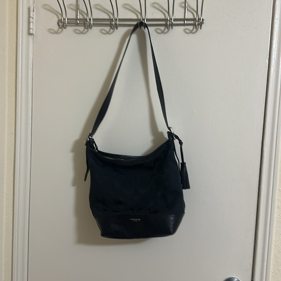 Y2K Coach Signature Logo Hobo Shoulder Bag H1222-21149 - Picture 2 of 10